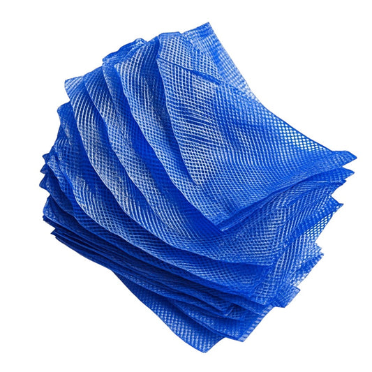 Vuego Disposable Shoe Covers - 100 Pack - Industrial Grade Reinforced Fabric - Professional Grade Non-Slip - Heavy Duty Protection - Blue